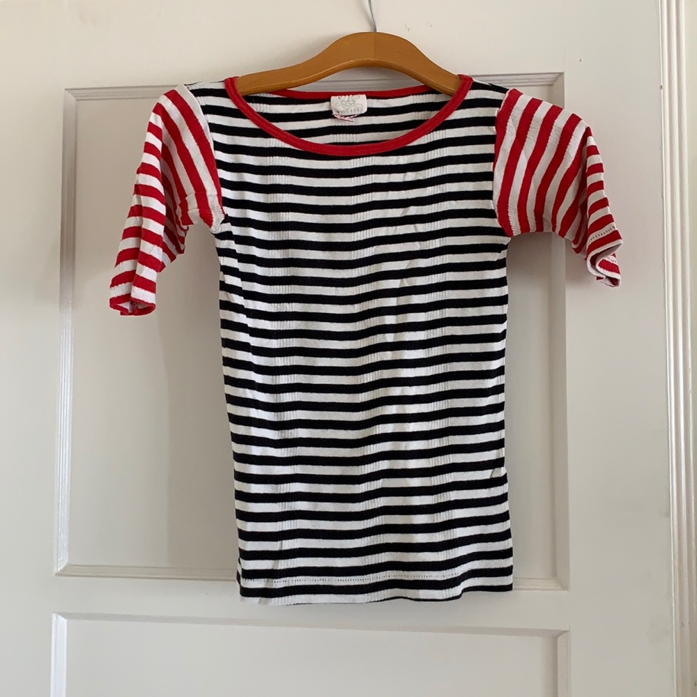 Gravel & Gold Striped Tee